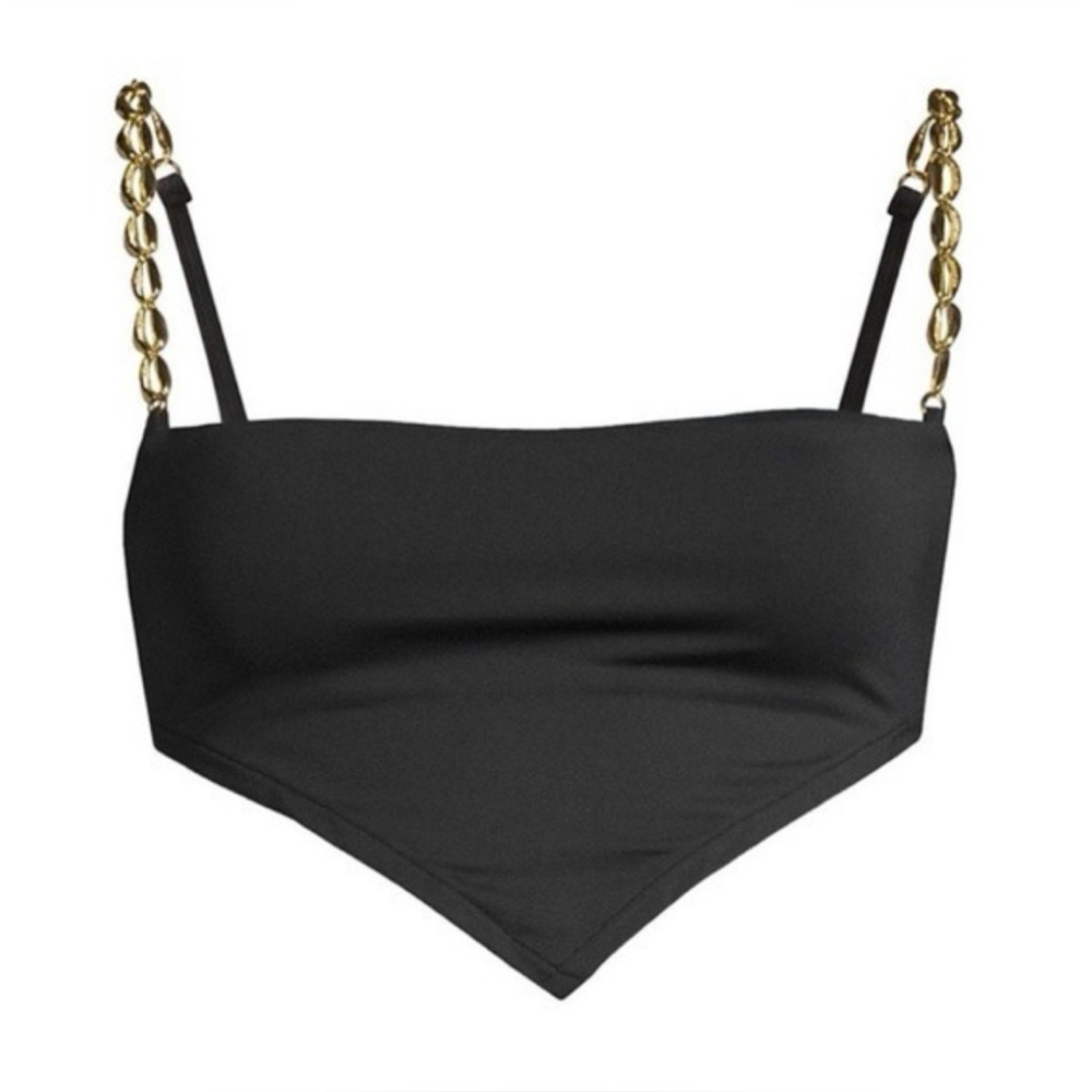 WE WORE WHAT Bandana bikini top & Delilah bikini bottom | Black S